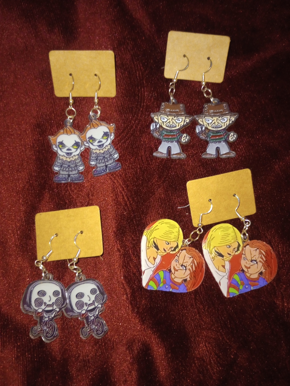 Horror Character Earrings - Pick One